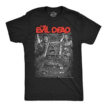 Mens Funny T Shirts The Evil Dead Collage Horror Movie Tee For Men
