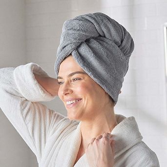 BrylaneHome Microfiber Hair Wrap, 2 pk