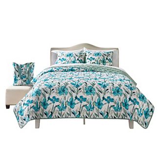 BrylaneHome 3 pc Quilt Set With Free Tote