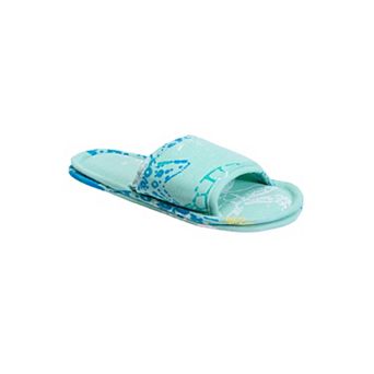 Dreams & Co. Plus Size Cotton Slide Slippers