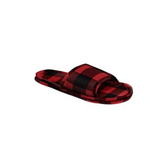 Dreams & Co. Plus Size Cotton Slide Slippers