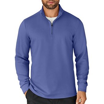 COOFANDY Men's 1/4 Zip Up Pullover Lightweight Mock Neck Sweatshirt Casual Long Sleeve Polo Shirt