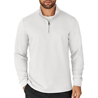 COOFANDY Men's 1/4 Zip Up Pullover Lightweight Mock Neck Sweatshirt Casual Long Sleeve Polo Shirt
