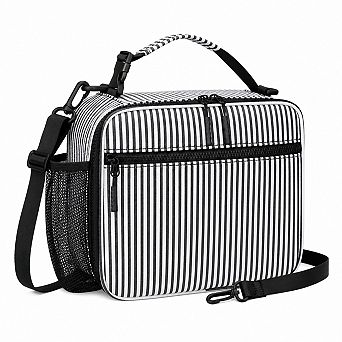 Personalized Initial Insulated Lunch Bag 6 Hour Leak Proof Easy Clean 3 Carry Options
