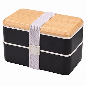 Stackable Leakproof Bento Lunch Box With Utensil Set Microwave Dishwasher Safe