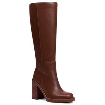 Chunky Heel Knee Boots