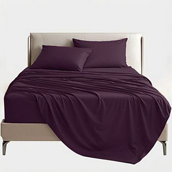 4 pc Sheet Queen Set - Comfy Breathable & Cooling Bed Sheets Set,Wrinkle Free, Deep Pockets