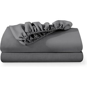 2-Pack Fitted Bottom Sheets Twin XL - Soft Wrinkle Resistant Microfiber - Deep Pocket