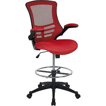 Ergonomic Mesh Office Chair Flip Up Armrests With Adjustable Height