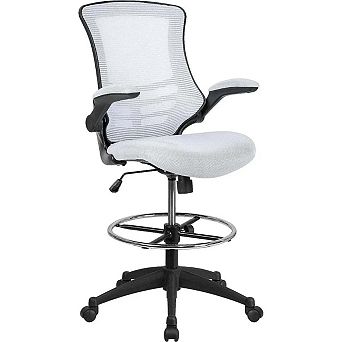 Ergonomic Mesh Office Chair Flip Up Armrests With Adjustable Height