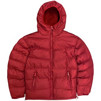 Men’s Fleece-Insulated Water-Repellent Hooded Winter Jacket