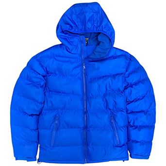 Men’s Fleece-Insulated Water-Repellent Hooded Winter Jacket