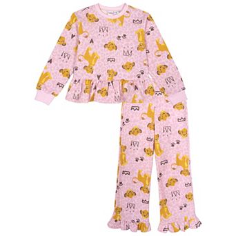 Disney Lion King Simba Fleece 2 pc Sweatshirt and Pants Set