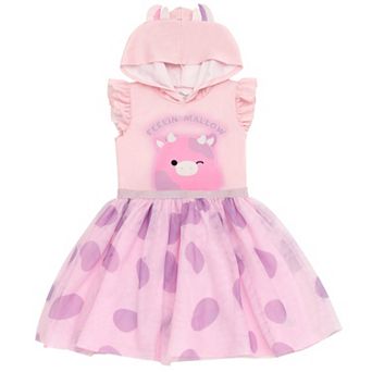Squishmallows Patty the Cow Cosplay Hooded Tutu Dress