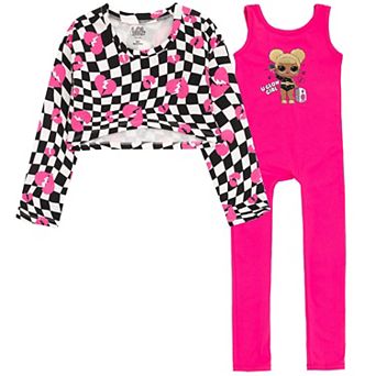 L.O.L. Surprise! Queen Bee Fleece Cropped Top and Jumpsuit Set