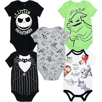 Disney Nightmare Before Christmas One-Piece Bodysuit Multipack