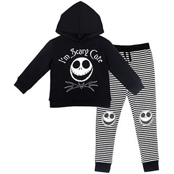 Disney Nightmare Before Christmas Jack Skellington Fleece 2 pc Hoodie and Pants Set