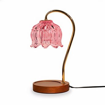 Flower Candle Warmer Lamp Timer Dimmable Mothers Day Birthday Gift Women Mom Home Decor Lotus Wax