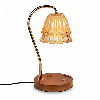 Dimmable Flower Candle Warmer Lamp with Timer, Lotus Wax Melter Birthday Gift for Mom