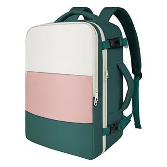 Travel Backpack Women Carry On Flight Approved 15.6" Laptop Water Bottle Pocket Shoe Pouch Wet