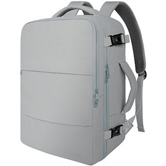 Travel Backpack Women Carry On Flight Approved 15.6" Laptop Water Bottle Pocket Shoe Pouch Wet
