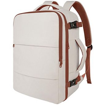 Travel Backpack Women Carry On Flight Approved 15.6" Laptop Water Bottle Pocket Shoe Pouch Wet