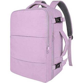 Travel Backpack Women Carry On Flight Approved 15.6" Laptop Water Bottle Pocket Shoe Pouch Wet