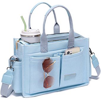 Canvas Tote Bag Women Laptop Crossbody Work Handbag Travel Nurse Teacher Purse