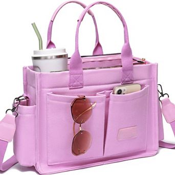 Canvas Tote Bag Women Laptop Crossbody Work Handbag Travel Nurse Teacher Purse