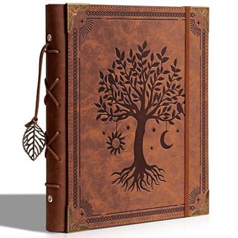 Vintage Photo Leather Photo Album 4x6 120 Photos 30 Sheets Scrapbook Memory Book
