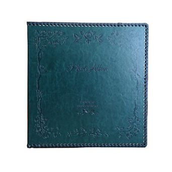 Magnetic Self-Stick Photo Album 80 Pages Leather Vintage Cover Holds 3x5 4x6 5x7 6x8 8x10 10x12