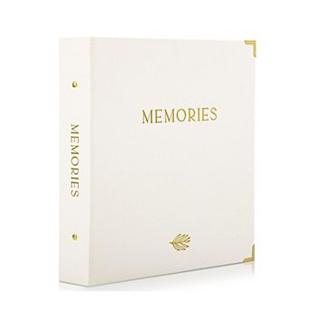 Linen Photo Album 4x6 Holds 500 Photos - Large Family Wedding Memory Book with Slip-in Pockets