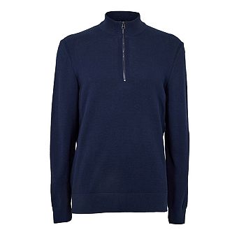 Boss Mens Ebrando-P Knitted Half Zip Jumper