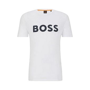 Boss Mens Thinking 1 Signature Logo Regular T-Shirt