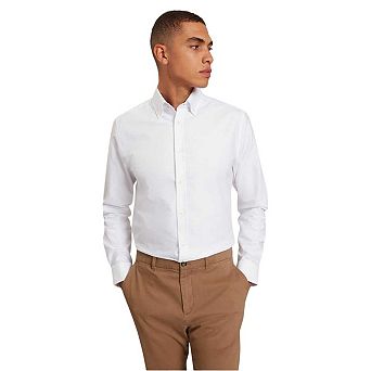 Ted Baker Mens Oxford Regular Long-Sleeved Button-Down Shirt