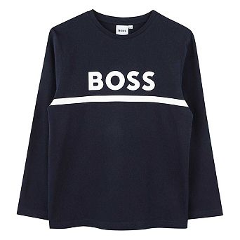 Boss Boys Logo Long-Sleeved T-Shirt