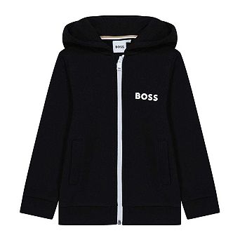 Boss Childrens/Kids Logo Full Zip Hoodie