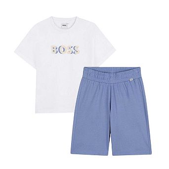 Boss Childrens/Kids Logo T-Shirt & Shorts Set