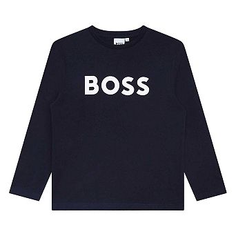 Boss Boys Logo Long-Sleeved T-Shirt