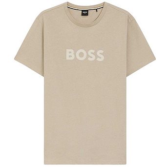 Boss Mens Logo Cotton T-Shirt