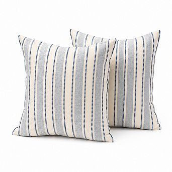 Boho Farmhouse Throw Pillow Covers Set of 2 Cotton Soft Home Decor