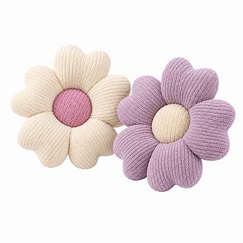 2 pc Flower Decorative Throw Pillows Soft Comfortable Home Decor Cushion
