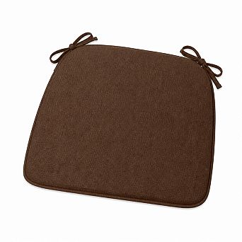 D-Shaped Dining Chair Cushion Non Slip Ties 40D Foam Removable Washable Cover