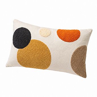 Boho Tufted Cotton Blend Abstract Textured Pillow Cover for Bedroom Living Room