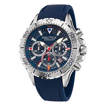 Nautica Men's NST Chronograph Silicone Strap Watch - NAPNSF201