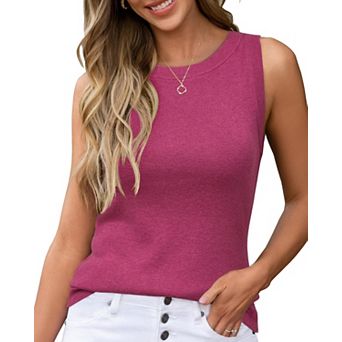 Women's Wool Blend Sleeveless Tank Top Soft Breathable Stretchy All Season Work Wear