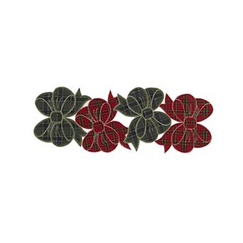 Avanti Plaid Bows Table Runner