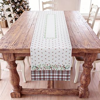 Avanti Holly Plaid Table Runner