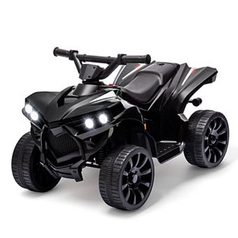 6V Kids Electric ATV Ride-On Quad w/ LED Lights, Music & Foot Pedal