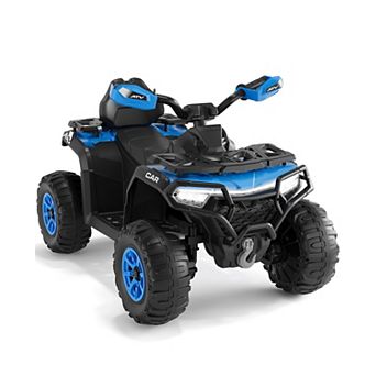 12V Kids Electric ATV w/ Remote, Dual 45W Motors, Suspension & LED Lights